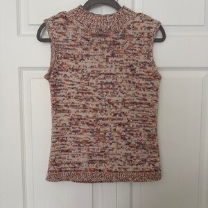 Talbots Multicolor Sleeveless Knit Top